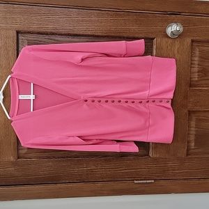 Barbie Pink 3/4 sleeve cardigan